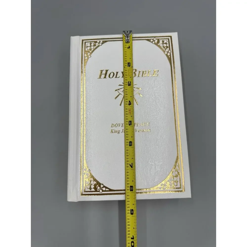 Holy Bible Dove of Peace King James Edition W/ Union Made Wooden Box Case